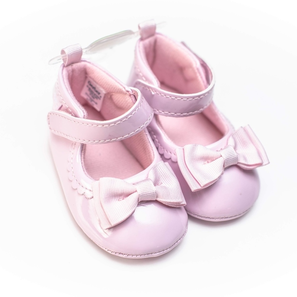 Gerber Baby Girl Crib Shoes Size 2=3-6m